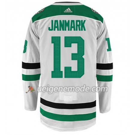 Herren Eishockey Dallas Stars Trikot MATTIAS JANMARK 13 Adidas Weiß Authentic